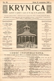 Krynica. 1910, nr 18