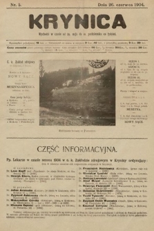 Krynica. 1904, nr 5