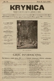 Krynica. 1904, nr 10