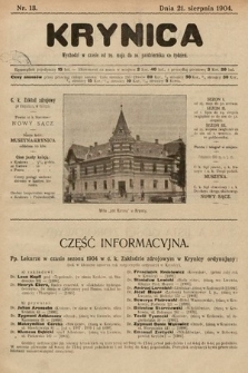 Krynica. 1904, nr 13