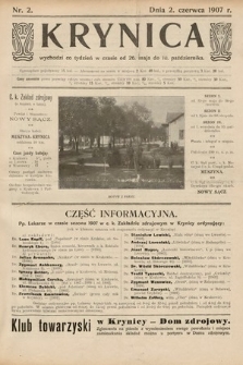 Krynica. 1907, nr 2