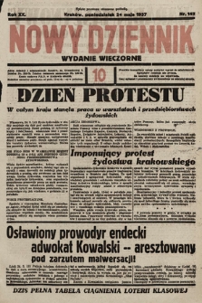 Nowy Dziennik (wydanie wieczorne). 1937, nr 142a