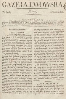Gazeta Lwowska. 1823, nr 73