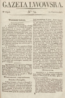 Gazeta Lwowska. 1823, nr 74