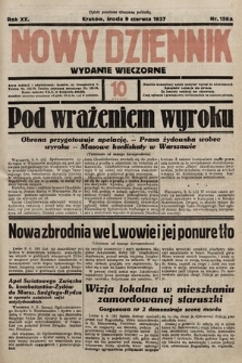 Nowy Dziennik (wydanie wieczorne). 1937, nr 158a