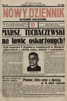 Nowy Dziennik (wydanie wieczorne). 1937, nr 160a