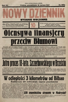 Nowy Dziennik (wydanie wieczorne). 1937, nr 163a
