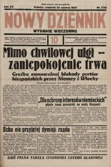 Nowy Dziennik (wydanie wieczorne). 1937, nr 173a