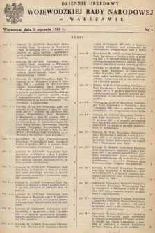 Dziennik Urzędowy Wojewódzkiej Rady Narodowej w Warszawie. 1968, nr 1