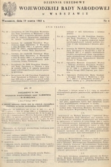 Dziennik Urzędowy Wojewódzkiej Rady Narodowej w Warszawie. 1968, nr 4