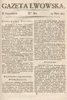 Gazeta Lwowska. 1817, nr 80