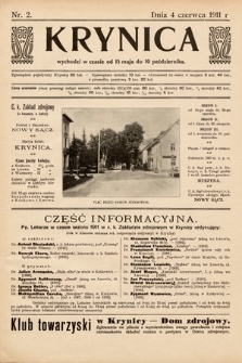 Krynica. 1911, nr 2