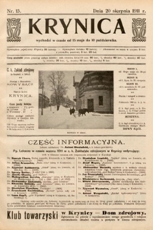 Krynica. 1911, nr 13