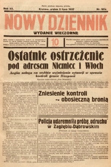 Nowy Dziennik (wydanie wieczorne). 1937, nr 181