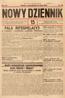 Nowy Dziennik. 1937, nr 191