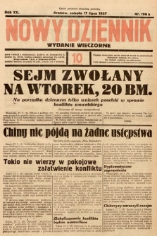Nowy Dziennik (wydanie wieczorne). 1937, nr 196