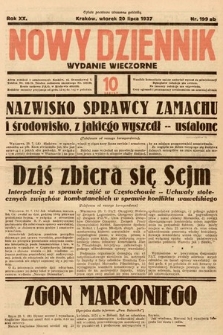 Nowy Dziennik (wydanie wieczorne). 1937, nr 199
