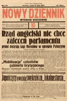 Nowy Dziennik (wydanie wieczorne). 1937, nr 200