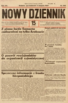 Nowy Dziennik. 1937, nr 212