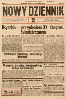 Nowy Dziennik. 1937, nr 213