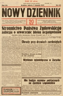 Nowy Dziennik. 1937, nr 217