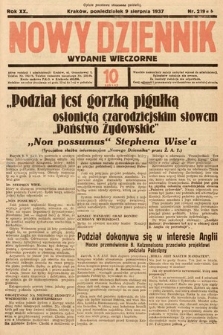 Nowy Dziennik (wydanie wieczorne). 1937, nr 218