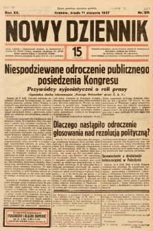 Nowy Dziennik. 1937, nr 221