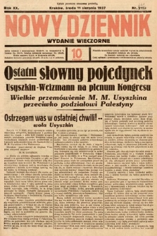 Nowy Dziennik (wydanie wieczorne). 1937, nr 221