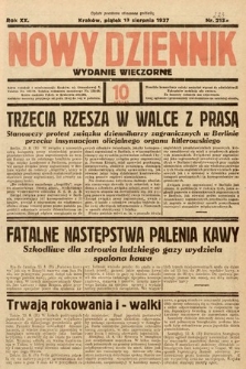 Nowy Dziennik (wydanie wieczorne). 1937, nr 223