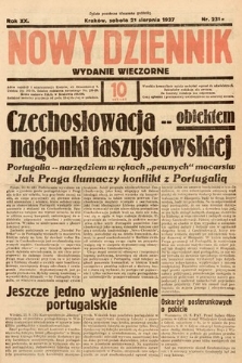 Nowy Dziennik (wydanie wieczorne). 1937, nr 231