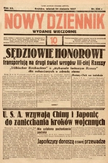 Nowy Dziennik (wydanie wieczorne). 1937, nr 234
