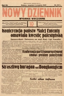 Nowy Dziennik (wydanie wieczorne). 1937, nr 243