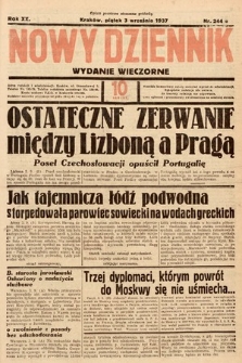 Nowy Dziennik (wydanie wieczorne). 1937, nr 244