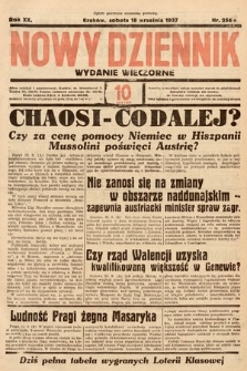Nowy Dziennik (wydanie wieczorne). 1937, nr 256