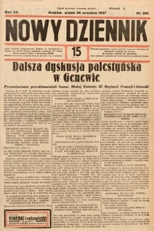 Nowy Dziennik. 1937, nr 262