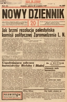 Nowy Dziennik. 1937, nr 263