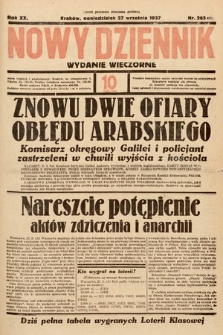 Nowy Dziennik (wydanie wieczorne). 1937, nr 265