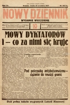 Nowy Dziennik (wydanie wieczorne). 1937, nr 267