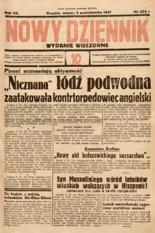 Nowy Dziennik (wydanie wieczorne). 1937, nr 273