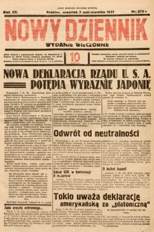 Nowy Dziennik (wydanie wieczorne). 1937, nr 275
