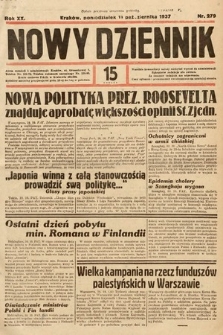 Nowy Dziennik. 1937, nr 279