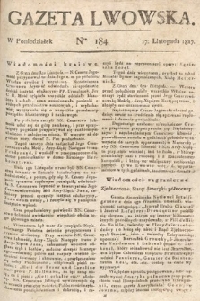 Gazeta Lwowska. 1817, nr 184