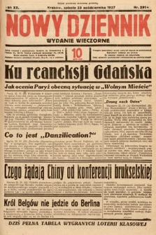 Nowy Dziennik (wydanie wieczorne). 1937, nr 291