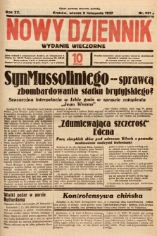 Nowy Dziennik (wydanie wieczorne). 1937, nr 301