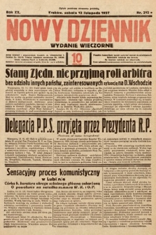 Nowy Dziennik (wydanie wieczorne). 1937, nr 312