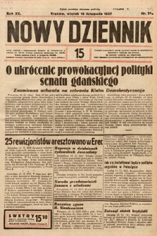 Nowy Dziennik. 1937, nr 315
