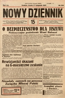 Nowy Dziennik. 1937, nr 316