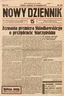 Nowy Dziennik. 1937, nr 317