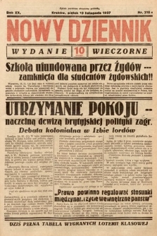 Nowy Dziennik (wydanie wieczorne). 1937, nr 318