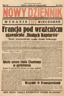 Nowy Dziennik (wydanie wieczorne). 1937, nr 319
